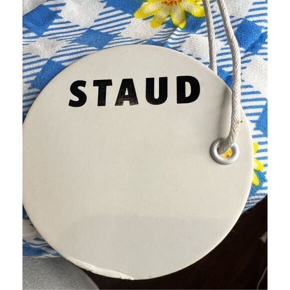 Staud Milla Gingham Daisy Mini Dress NWT Size 6 - Picture 6 of 8